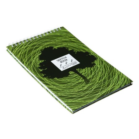 A5 sketchbook, 40 sheets on Euro -ropye "Sketchbook. Tree", solid cover, matte lamination, white paper block 100 g/m2-1