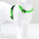 Kit for cats, width 1 cm, Osh 16.5-27 cm, fire 21-35 cm, leash 120 cm, green