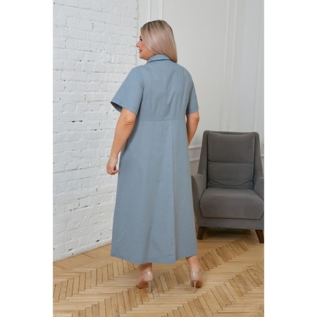 Women's dress, size 52, blue color-4