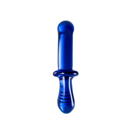 Satiffyer Double Crystal bilateral phallimitator, 19.5 cm, glass, blue color-1