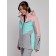 Ski jacket female winter, size 44, pink color