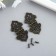 Loop for the casket metal "Disorder with flowers" bronze + nails 5.3x2.8 cm