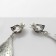 Clips "drop" wavy, black color in black silver