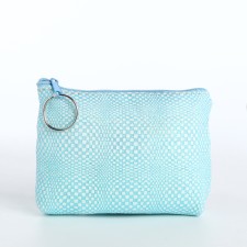 Women's wallet with lightning, blue color