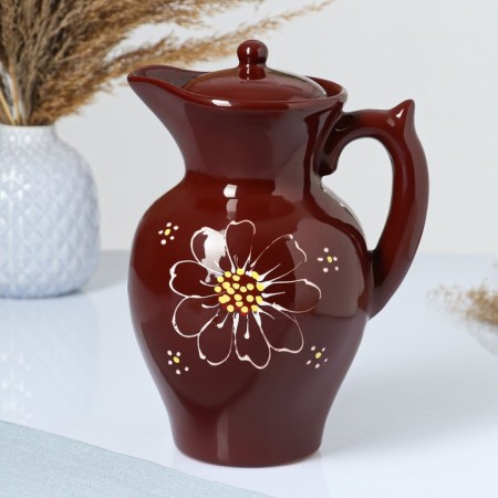 Badge "summer cottage" 1.4l / 22.5x13.5cm, chamomile brown
