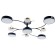 Terra chandelier 9XLED 168W 3000-6000K black and gold 80x80x21 cm Bayerlux