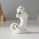 Souvenir Ceramics "White Cobra in the New Year's cap" with gold 4x5x8.5 cm