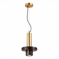 Светильник подвесной St Luce. SL1210.403.01. Pietra. 1х5 Вт, GU10, 4000K, 19х19х29 см, цвет золотистый