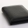 Women's wallet on the button, black color