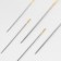 Embroidery needles No. 1-5, d = 0.84-1.14 mm, with a golden ear, 12 pcs, N-311