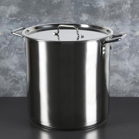Boiler "General catering", 30 l, d = 35 cm, h = 35.5 cm, metal lid, pwarled pens, with a heat distribution layer-6