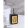 Savanna liquid soap dispenser, 350 ml, black color