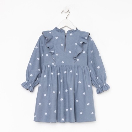 Baby dress KAFTAN "Leaflets", p. 30 (98-104), blue-11