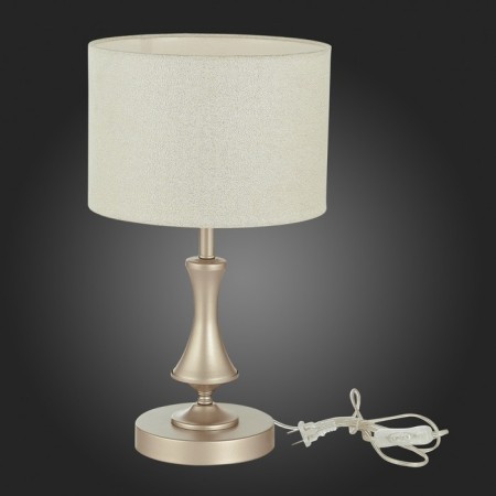 Evoluce bedside lamp. Sle107704-01. Elida. 1x40 W, E14, 24x24x43 cm, Shampan-4