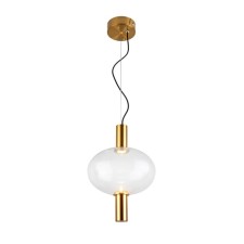 Suspension lamp ST LUCE. SL1582.303.01. Allenore. 1x7 W, LED, 2700K, 454 LM, 28x28x39.8 cm, bronze color