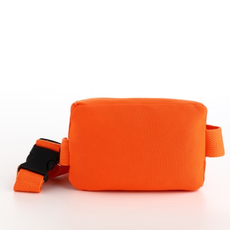 Bag for the belt Classik, 17*6*10, lightning departure, lining 10cm sling, orange-1