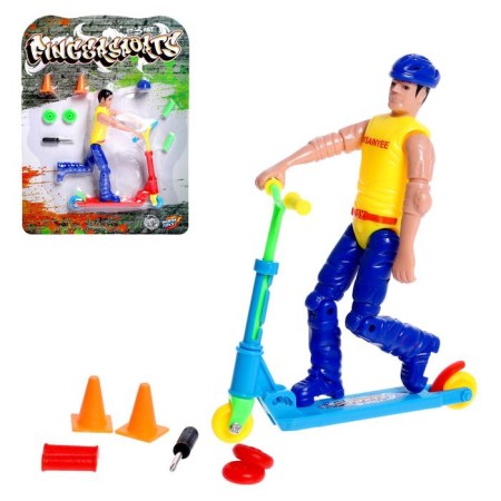 Finger scooter with a figure, mix
