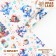 Packaging paper "Funny Bear", white craft, 80 g/m2, 50 x 70 cm