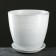 Flower pot "Bun" painting silver 5.3 l