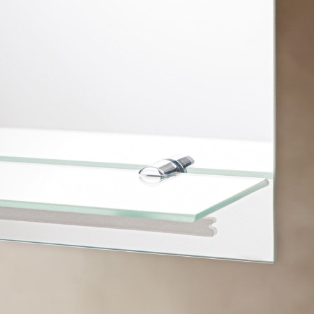 Vintage mirror, with sandblasting graphics, wall, with a shelf, 49 × 68 cm-1
