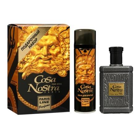 Gift set for men: toilet water Cosa Nostra, 100 ml + shaving foam, 200 ml