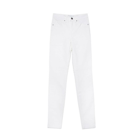 Women's jeans with a high landing CONTE ELEGANT SKINNY, size L, color White-3