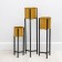 Kashpo set on the stand “Illusion”, D = 13.9/16.3/18 cm