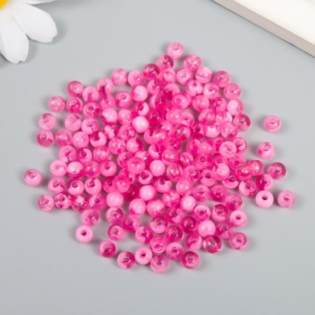A set of plastic beads "Astra" 6 mm, 20 g (170 +/- 10pcs), pink-1