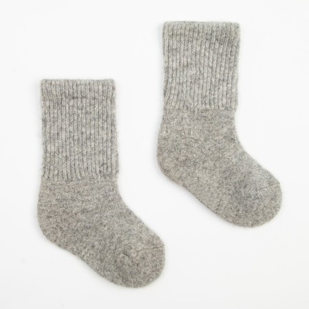 Children's socks with yak down, gray color, size 3 (3-4 years)