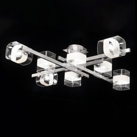 Ceiling CITILUX CULCH “VIRTA” CL139280, 86x86x1.5 cm, 8x60W, E14, gray color gray-8