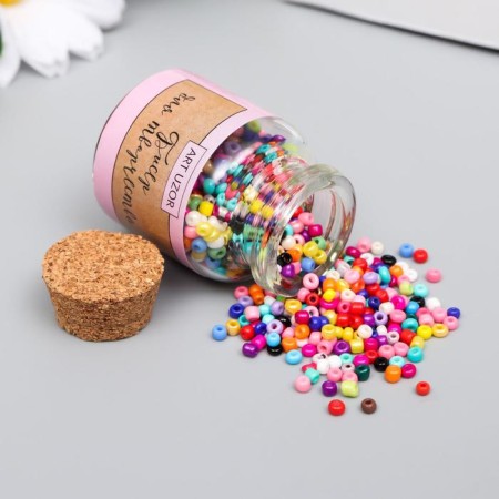 12/0 round beads in the bottle "Multi -colored" 20 g-1