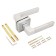 Renz DH 51-02 SC/CP handle set Milan, matte chrome/chrome shiny
