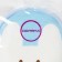 Baby washcloth for swimming up the “Mouse”, d = 11.5 cm, blue