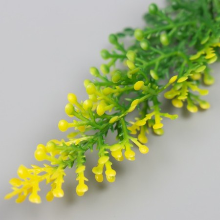 Artificial plant for creativity "meadow flower" set 12 pcs yellow 13 cm-4
