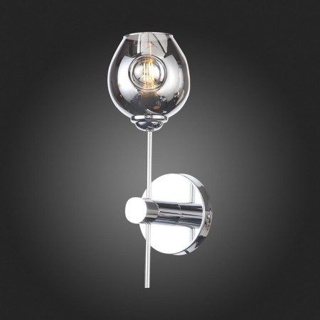 Wall lamp ST LUCE. SL1500.101.01. Fovia. 1x40 W, E14, 12x37 cm, color chromium-6