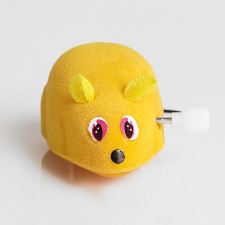 Clockwork mouse, 7 cm, yellow-3