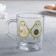 Glass Avocado Glass, 200 ml, without packaging, Mix drawing