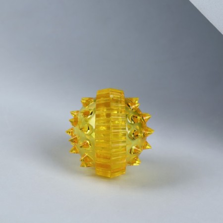 Su-jok massage, d = 3.5 cm, with 2 rings, yellow color-9