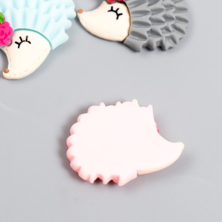 Decor for creativity Plastic "Hedgehog with Flower" mix 2.5x3 cm-2