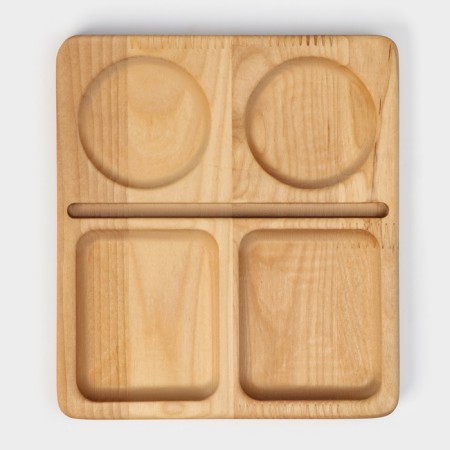ADELICA supply dish 20 × 18 × 1.8 cm, soaked in oil, birch-8