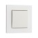 Silent Matt Matte Glass, 10 a, 1 cl., Hidden, glass, white