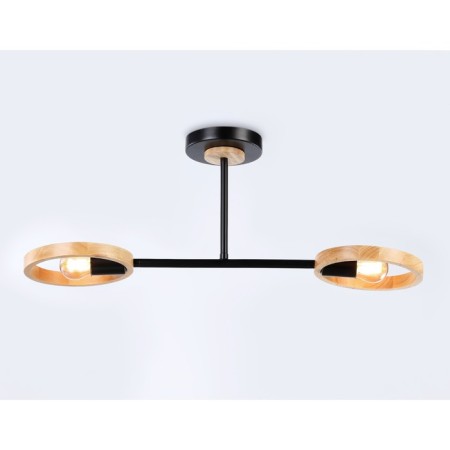 Suspended Ambrella Traditional Loft TR8244, E27, Black, Light Wood-2