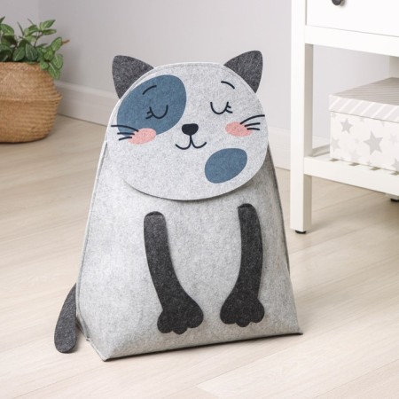 Organizer for storage Funny "Kotun-Tolstun", 42 × 24 × 58 cm, 15 l, color gray color