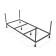 Virgo bath frame, length 170 cm complete with assembly package