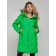 Coat insulated winter female, size 42, green color