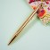 Ballpoint handle Meshu Gold, blue rod, metal case