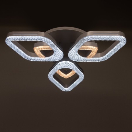 Causteen from the remote control 1904/3 LED 76W Dimmer white 57x57x10 cm Bayerlux-9