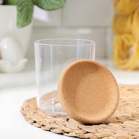 Jar of korely 300 ml, d = 8 cm, h = 10.2 cm, the color is transparent