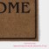 Rug -shaped shade of the Welcome, without edging, 40 × 60 cm, beige color