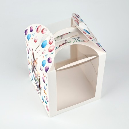 Folding box for the cake "Easter rabbit", 15 × 15 × 18 cm-2